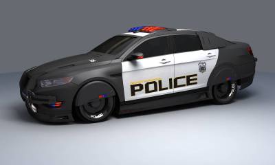 Futuristic Police Car